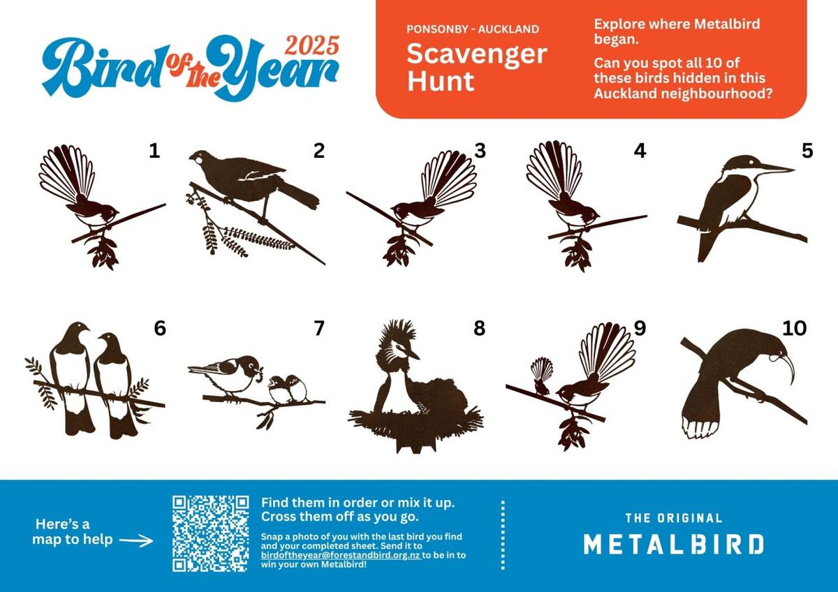 Metalbird Scavenger Hunt
